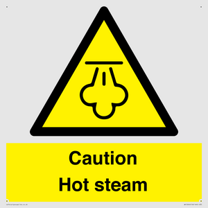 Caution Hot steam